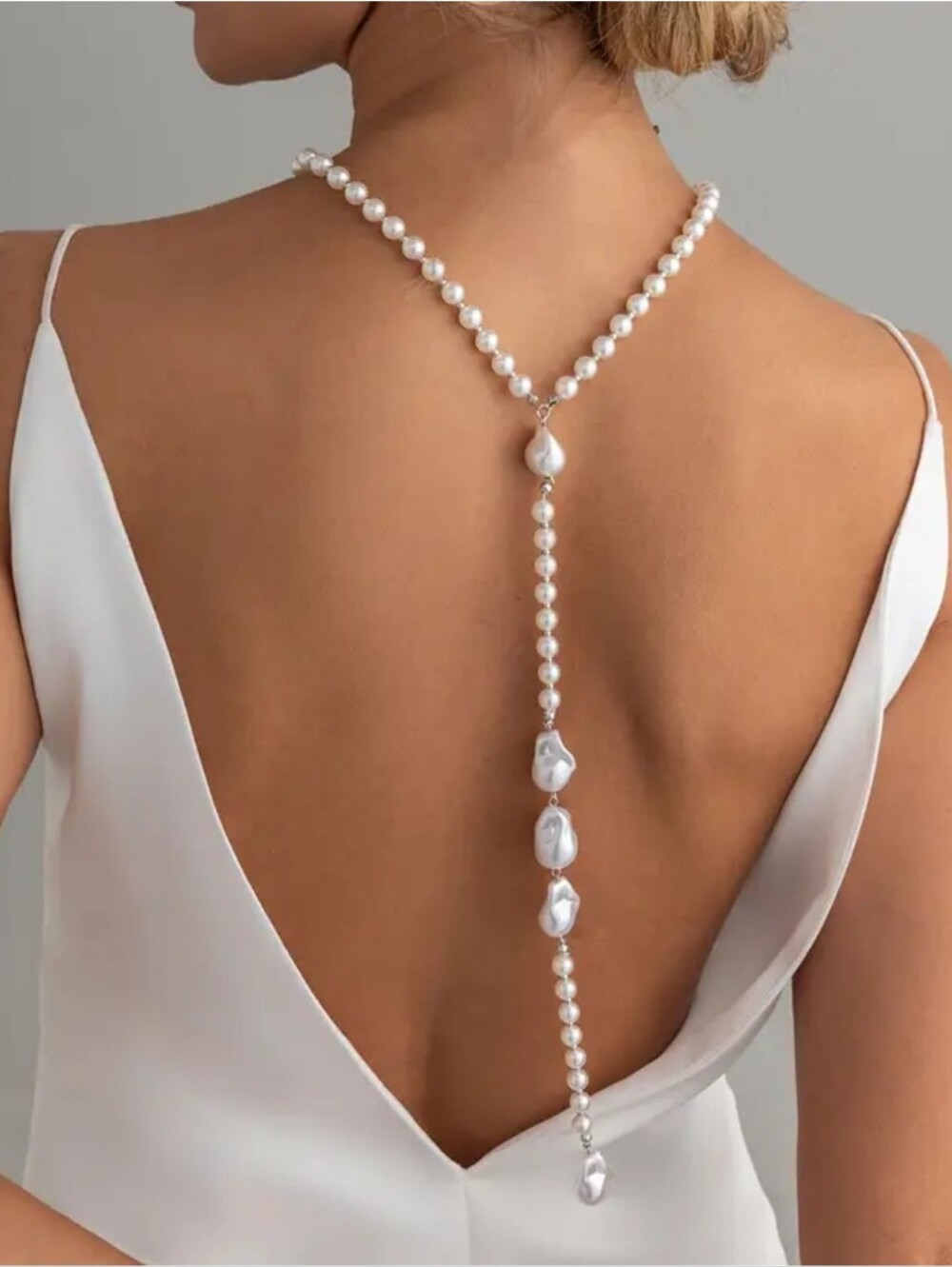 Pearl Lariat Necklace